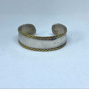 Taxco Sterling & Brass Cuff